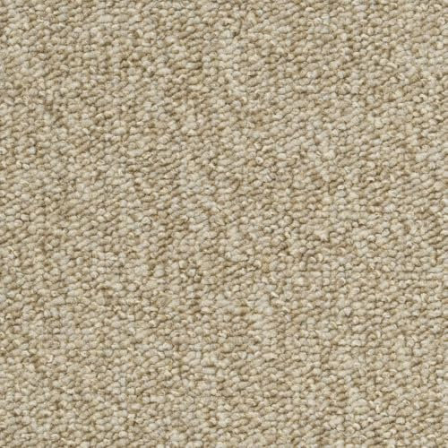 Beiger Teppichboden in 400 cm und 500 cm Breite Schlingenware ideal für Wohnzimmer und Flur Teppich Meterware sehr robust