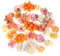 RISF 30 Stück Kunstblumen zum Basteln, 4,5~8cm Künstliche Blumen, Seiden Kunstblumen Köpfe, Künstlich Mini Herbstblumen für DIY Basteln, Hochzeit Party, Home Handwerk