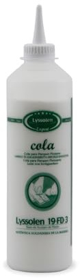 LYSSOLEN - Cola Blanca para Madera Extrafuerte 0,5kg - Adhesivo Profesional para Machihembrado de Parquet y Carpintería - Pegamento de Alta Resistencia y Fijación Duradera
