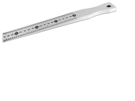 HavenDomicile Calibre de cuña de soldadura con acero al carbono y superficies cromadas, calibre cónico calibre brecha para la construcción automotriz (0.2-4mm)