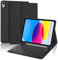 SENGBIRCH Tastaturhülle für iPad 10. Gen 10.9/11. Gen A16 2025 - QWERTZ Deutsche Tastatur mit Stiftschlitz, Kabellose Abnehmbare Folio Keyboard Hülle für iPad 10. Generation, Schwarz