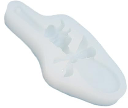 Ksikdeg Molde de silicona de grado alimenticio con forma de cuchara, para delantal, con cuchara, azúcar, fondant, chocolate, fondant