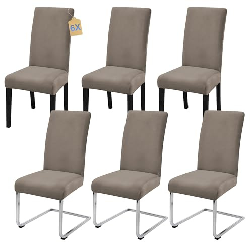 SUKAIKEQA Stuhlhussen 6 Stück Stretch Stuhlbezug Schwingstuhl Esszimmer