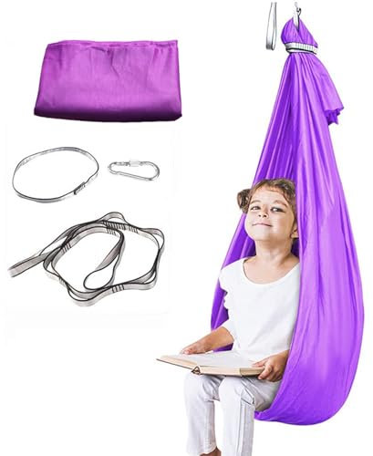 Silla de Abrazo Colgante - Cuna de Equilibrio de Autismo, de Comodidad de la Juventud | Saco de Hamaca de Tela elástica Ajustable, Flotante Suave de Soporte para el Parque
