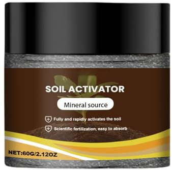 Wezalget Acidificador De Suelo | Potenciador de Salud de la Tierra,Nutrientes 60G Fertilizante Natural para Frutas Hortalizas Plantación Jardín Flores Plantas de Interior