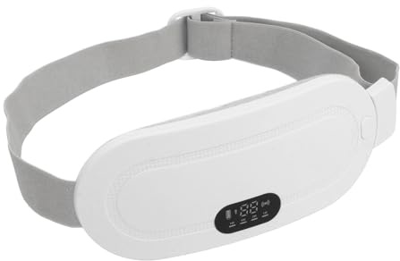 Pongnas Tragbares Heizkissen für Frauen, Elektrisches Bauchmassagegerät für Menstruation und Rücken, (WHITE)