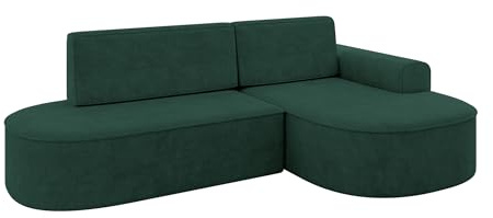 ALTDECOR Ecksofa mit Schlaffunktion L-Form MARI-L1-S 283x167x85 - Grün