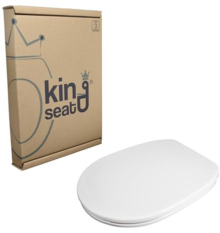 Copriwater in Termoindurente, serie Connect - Linda della Ideal Standard, Bianco, con chiusura rallentata.