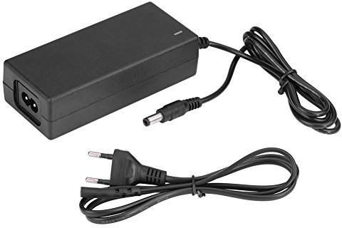 Asixx Alimentatore, 2A 29,4 V Adattatore Universale CC Alimentazione o Caricabatterie di Ricarica di Sicurezza, Cavo Adattatore di Alimentazione per Batteria al Litio Spina USA(EU Plug)