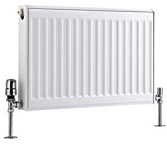 Milano Compact White Type 21 Horizontal Double Panel Plus Convector Radiator - 400mm x 600mm
