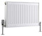 Milano Compact White Type 21 Horizontal Double Panel Plus Convector Radiator - 400mm x 600mm