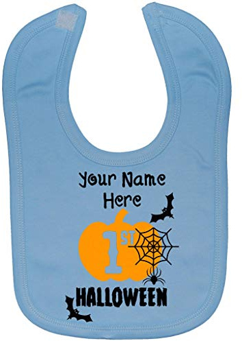 Acce Products Personalised My First Halloween Baby Feeding Bib Touch Attach 0 to approx 3 Years