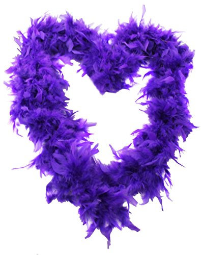 Federgirlande für Weihnachtsbaum, Federn Weihnachtsgirlande, 180cm, Violett Dekoration - 12 Stück