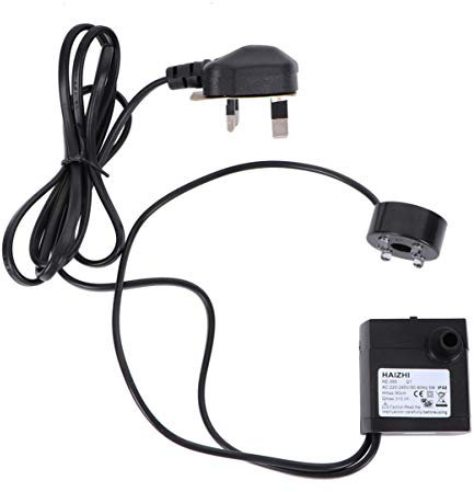 POPETPOP Aquarium Fountain Pump 5W Fish Tank Submersible Mini Pump with 4 LED Lights Super Silent Underwater Landscaping Pumps
