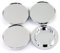 RhinoTuning 4 Stück Radnabenkappen für Nabendeckel OD 63 mm ID 48 mm, Chrom Radnabenabdeckung Geeignet für Land Range Rover-Sport Discovery Evoque Freelande LR2/3/4 Rad, BJ32-1130-AB Felgendeckel