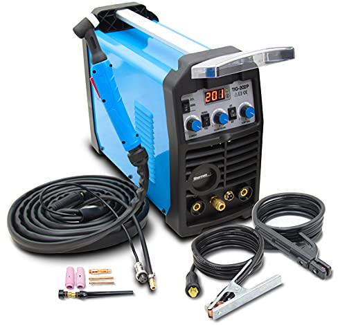 Saldatrice TIG SHERMAN TIG 202P DC impulso 200AMP saldatura inverter macchina MMA ARC HF IGBT