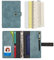 Wonderpool A6 Leder Notizbuch Nachfüllbares 6 Ringbuch Tagebuch Portfolio – Gepunktetes Papier & Innentaschen Organizer für Mann und Frau (Himmelblau, A6)