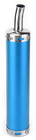 Auspuff, Yctze Edelstahl Auspuff Schalldämpfer 20mm/0.8in Modifizierte Teile für 2-Takt Motorrad Schwarz(Blau) für motorrad-endschalldämpfer AuspuffschalldämpferAuspuffschalldämpfer0 8 Zoll Auspuffsch