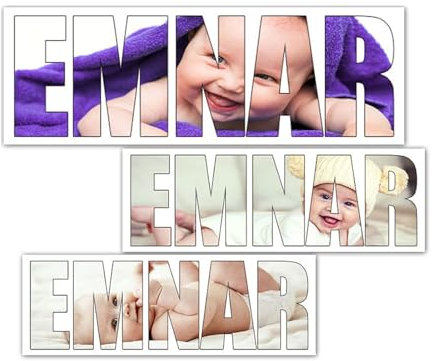 andisi Photo Personnalisée Diamant Broderie 5D DIY Diamond Painting Personnalisé Prenom,Toile Personnalisée Peinture Arts Décor,Cadeau Naissance Personnalisé. (Perceuse Carrée,30x60cm)