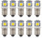 ShuoHui 10x LED Birne Warmweiss E10 6V Volt AC DC Fahrrad 5 SMD Schraubsockel Lampel 3000K