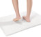 Pincy rutschfeste Chenille Badematte – 50 x 80 cm zottelige Mikrofaser-Badematte – schnell wasserabsorbierend, maschinenwaschbar, strapazierfähiger Bodenteppich, ideal für Badezimmer, Zimmer (weiß)