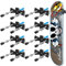 YEZRO Skateboard-Wandhalterung – 8 Packungen Metall-Skateboard-Wandhalterung für Skateboard-Deck-Display mit Aluminium-Schraubverschluss und Schutzscheiben, 8 Stück