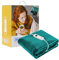 Electric Heated Throw Blanket 10 Heat Settings Washable 220gsm Fleece with Digital Remote Timer - 160cm x 130cm (Teal)