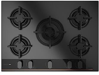 Teka 112570210, Placa de gas, 70 cm GBC 75-G1 GBC BM (E5), G1 black/ceramic glass/matt