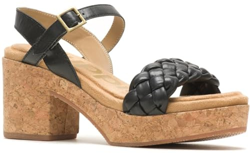 Hush Puppies Female Poppy Quarter Strap Sandal, Black, 3
