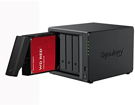 Synology DS423+ 6GB NAS 48TB (4X 12TB) WD Red+, Assemblato e testato con SE DSM installato