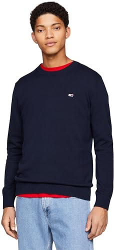 Tommy Jeans Herren Pullover Rundhalsausschnitt, Blau (Dark Night Navy), 3XL