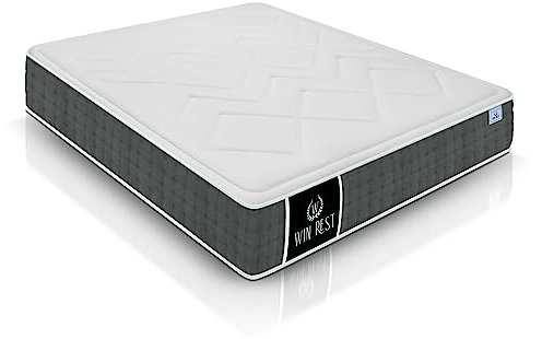 W WIN REST Matratze mit Federbox und Schaumstoff, mittlere Härte, Coliseum 150 x 190 cm, Queen (USA-Standard)