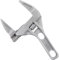 Sharp-tec Adjustable Spanner 8-inch/200mm, Stubby Slim Thin Plumbers Wrench, Opening 6-68mm Wide Jaw Adjustable Spanner for Basin Waste Under Sink, Plumbing Hand Tool