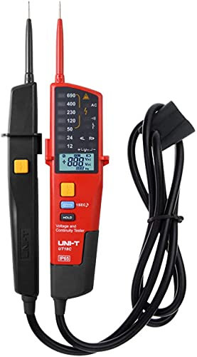 UNI-T Uni-trend Multimeter clamp meter UT15B UT15C AC/DC Voltage Tester UT18D UT18C UT18E RCD Handheld Digital Multimeter 690V Display Continunity Voltmeter(UT18C)