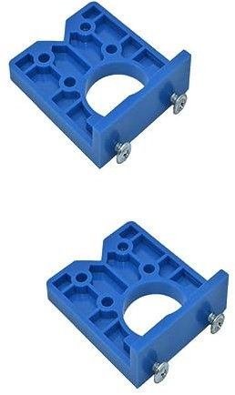 DOITOOL 2pcs Hinge Installation Aid Tool Door Cabinets Hinge Hole Drilling Guide Locator for Easy Positioning
