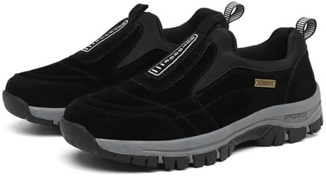 Scarpe Larghe da Uomo Scarpe da Passeggio Antiscivolo con Supporto per L'Arco Plantare Scarpe da Lavoro Leggere all'aperto