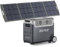 Eco Play 3600W Powerstation mit 200W Solarpanel,Solargenerator mit 3840Wh LiFePO4 Batterie, 2 Stunden Schnellladung, 3x230V AC Ausgang, Stromspeicher mit USV für Notstrom/Camping/Wohnmobile