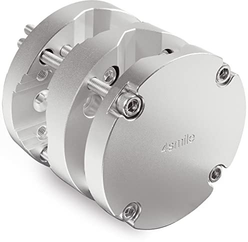 4happy Sonnenschirmhalter Balkongeländer – Aluminium Sonnenschirm Balkon Halterung - Schirmhalterung SunnyFox Silber