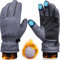 Handschuhe Kinder Winter -20℃, Kinderhandschuhe Winddichte, Warme Winterhandschuhe Touchscreen, Outdoor Sport Fahrradhandschuhe Für Jungen Mädchen, Kids Anti-Rutsch Winddicht Laufhandschuhe