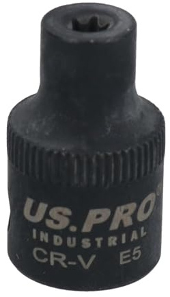 E5 Female Impacted Impact Torx Star E Socket 3/8in Drive Shallow