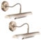 GLOBO Bilderleuchte Wand messing Gemäldeleuchte altmessing Spiegelleuchte Metall, beweglicher Spot mit Schalter, B 36,5 cm, 2er Set