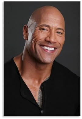 ZCHLATGDE Dwayne Johnson Actor Poster Dekorative Malerei Leinwand Wandkunst Wohnzimmer Poster Schlafzimmer Malerei,Wandkunst Bilddruck Moderne Familienzimmer Dekor 12x18inch(30x45cm)