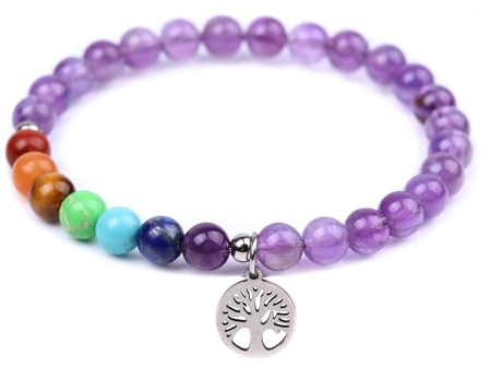 Miracles Minéraux Bracelet 7 chakras en pierre naturelle | fait main en France