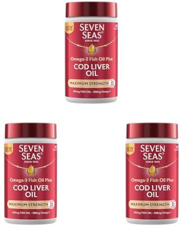 Seven Seas Cod Liver Oil Maximum Strength 60s (Pack of 3)