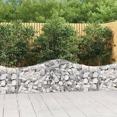 GCHDHAPB Arched Gabion Baskets 10 pcs 200x30x60/80 cm Galvanised IronHome & Garden Lawn & Garden Gardening Pots & Planters