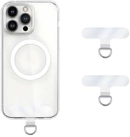 Anfire Handyband Halterung 2 Stück,Ultradünn Haltbarer Handyband Universal pads[Ohne Klebstoff],Multifunktional Handy Lanyard Patches Universale Telefon Patch für alle Standard Handyhülle(Transparent)