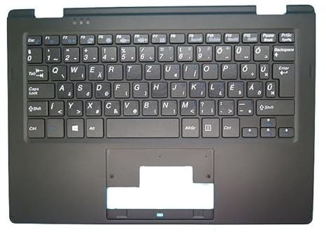 LXCOZED Laptop PalmRest & Tastatur Für PEAQ PNB T2011-I0N3 11,6 360 Schwarz C Shell Mit SP/SW/HU/SL/UK/Deutsch/Belgien/Frankreich(Hungary HU)