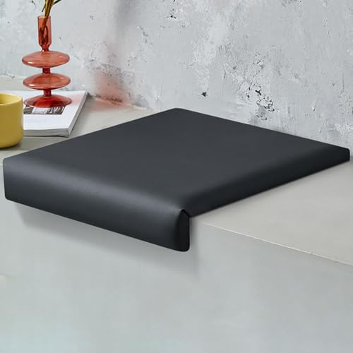 Generisch Klemmkissen FüR Sitzbank, 40 cm Sitzauflage Bank, Outdoor Sitzbank Polster Geeignet, Extra Weiche Polsterung, Sitzpolster für Schuhbank, Esszimmerbank, Küchenbank,Schwarz,5cm Thick