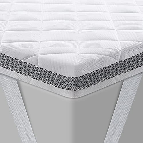 BedStory Gel Topper 180x200cm H3/H4 aus 7,5 cm Höhe Kaltschaumkern | atmungsaktive 3D-Netz Bezug, Bequeme Matratzentopper für Boxspringbett und unbequemem Betten Schlafsofa