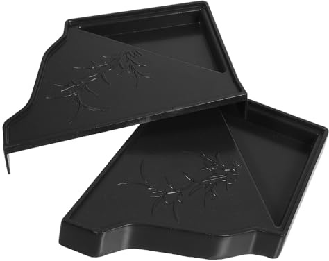 HOUDERCO Canalones de Aluminio Cubierta de Canalón de Drenaje de Techo, Protector Antiobstrucción de Aleación de Aluminio, Negro